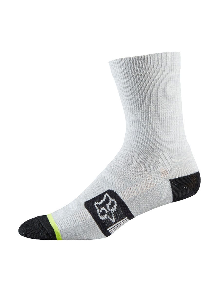 Fox Merino Wool Sock, heather white - Bild 1