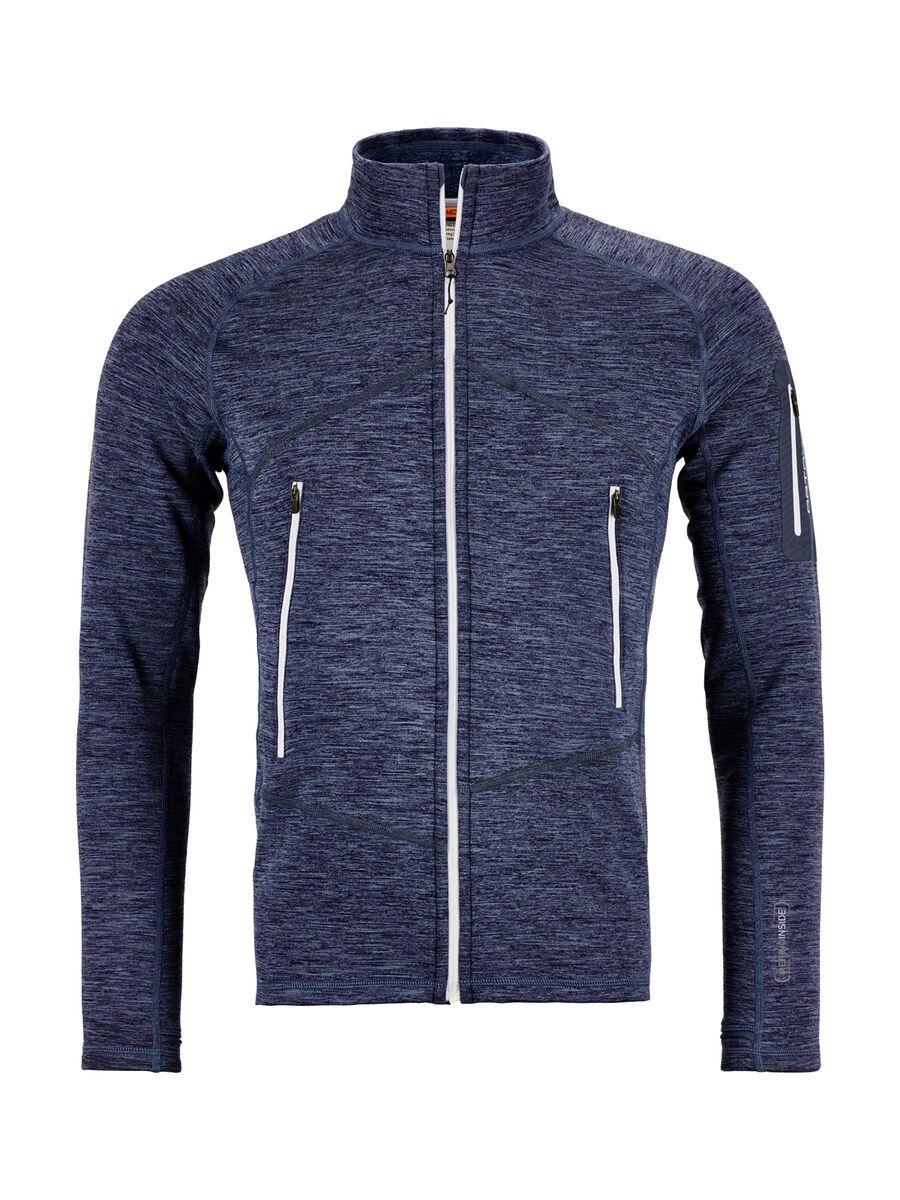 Ortovox Merino Fleece Light Melange Jacket M, night blue BIKER