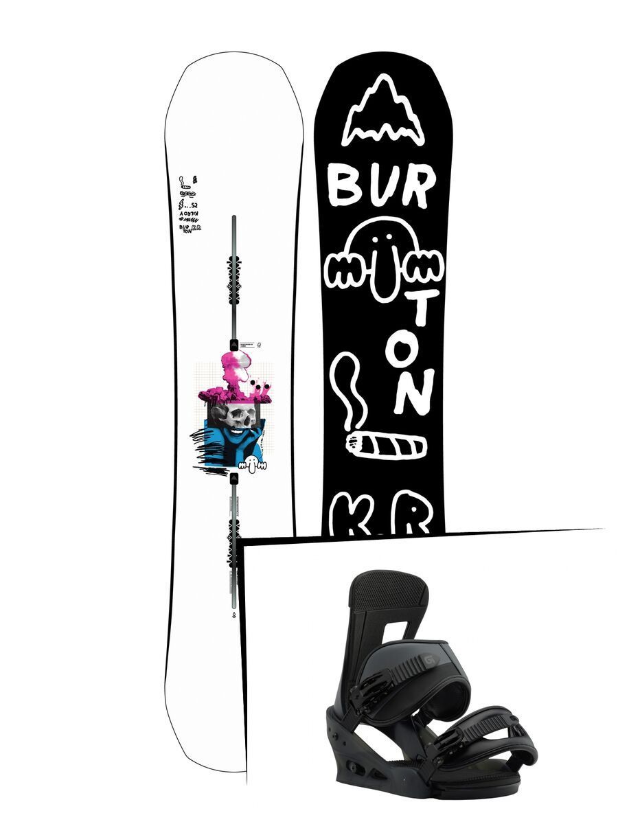 Set: Burton Kilroy Process 2019 + Burton Freestyle black matte - Bild 1