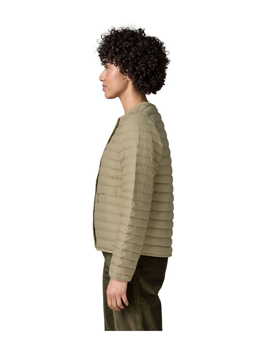 Patagonia Women's Lightweight Reversible Down Sweater Cardigan, weathered stone - Bild 9