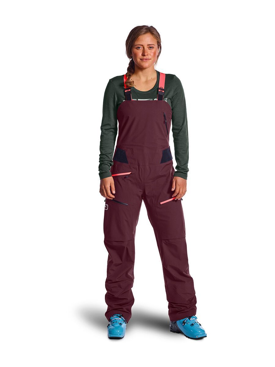 Ortovox 3L Deep Shell Bib Pants W, dark wine - Bild 7