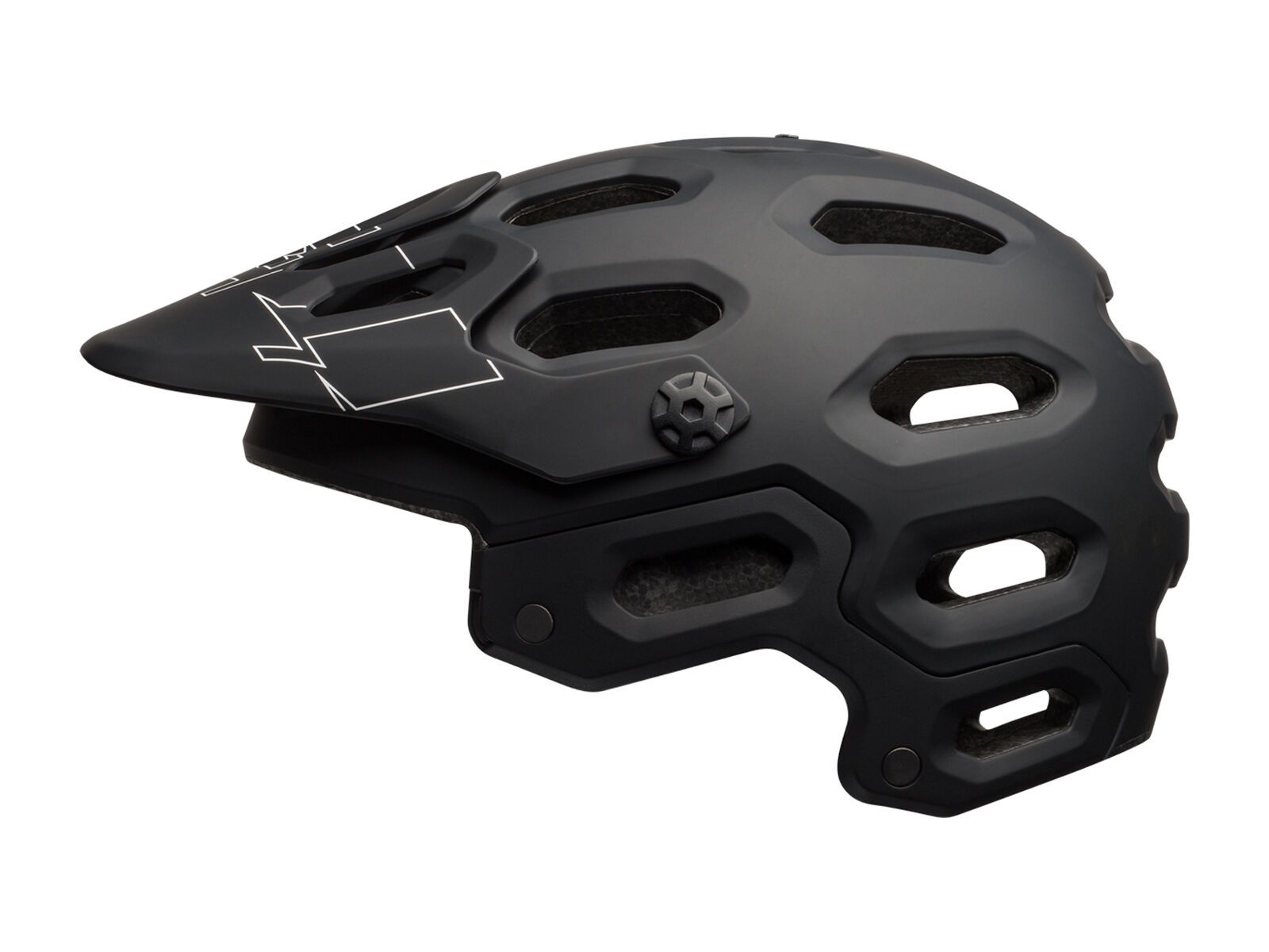 Bell Super 3, matte black/white - Bild 1