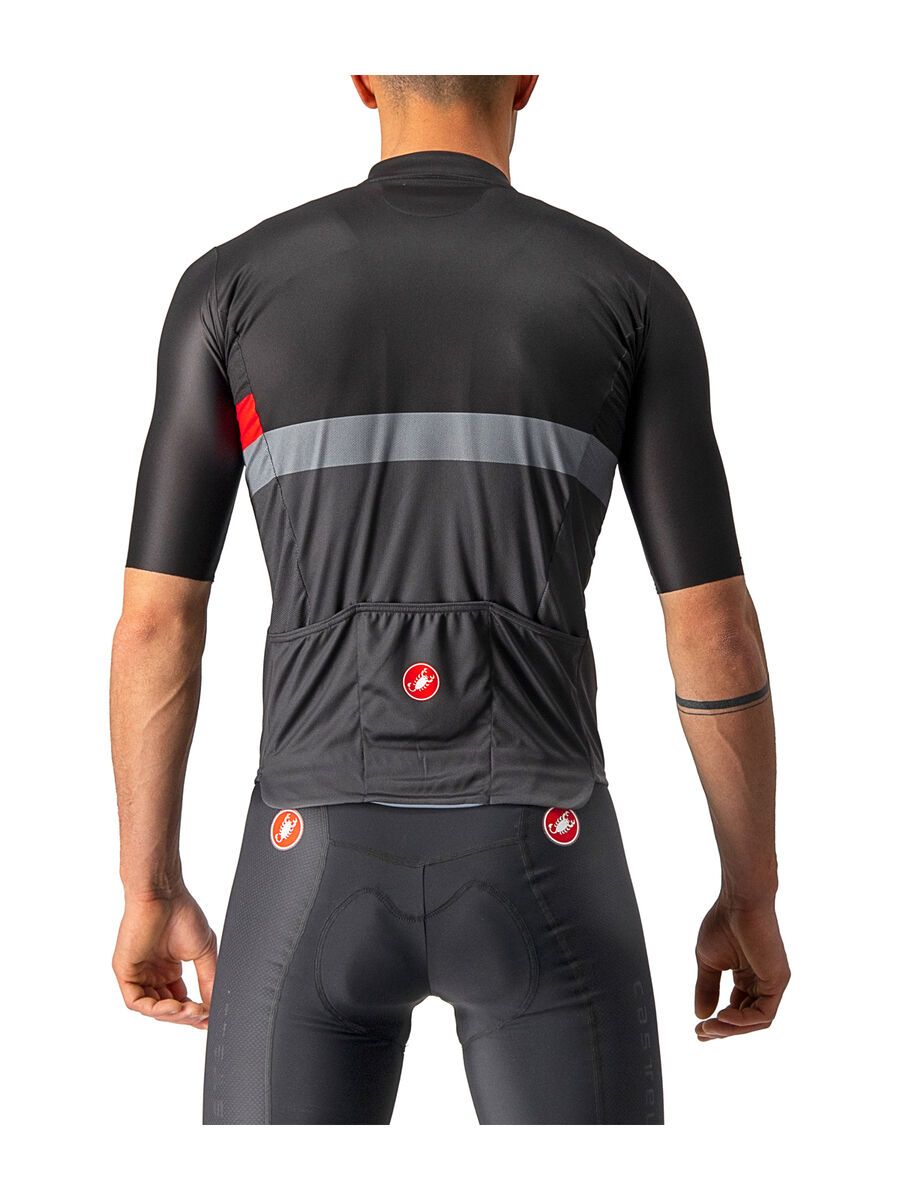 Castelli A Blocco Jersey, light black/red-drark gray - Bild 2