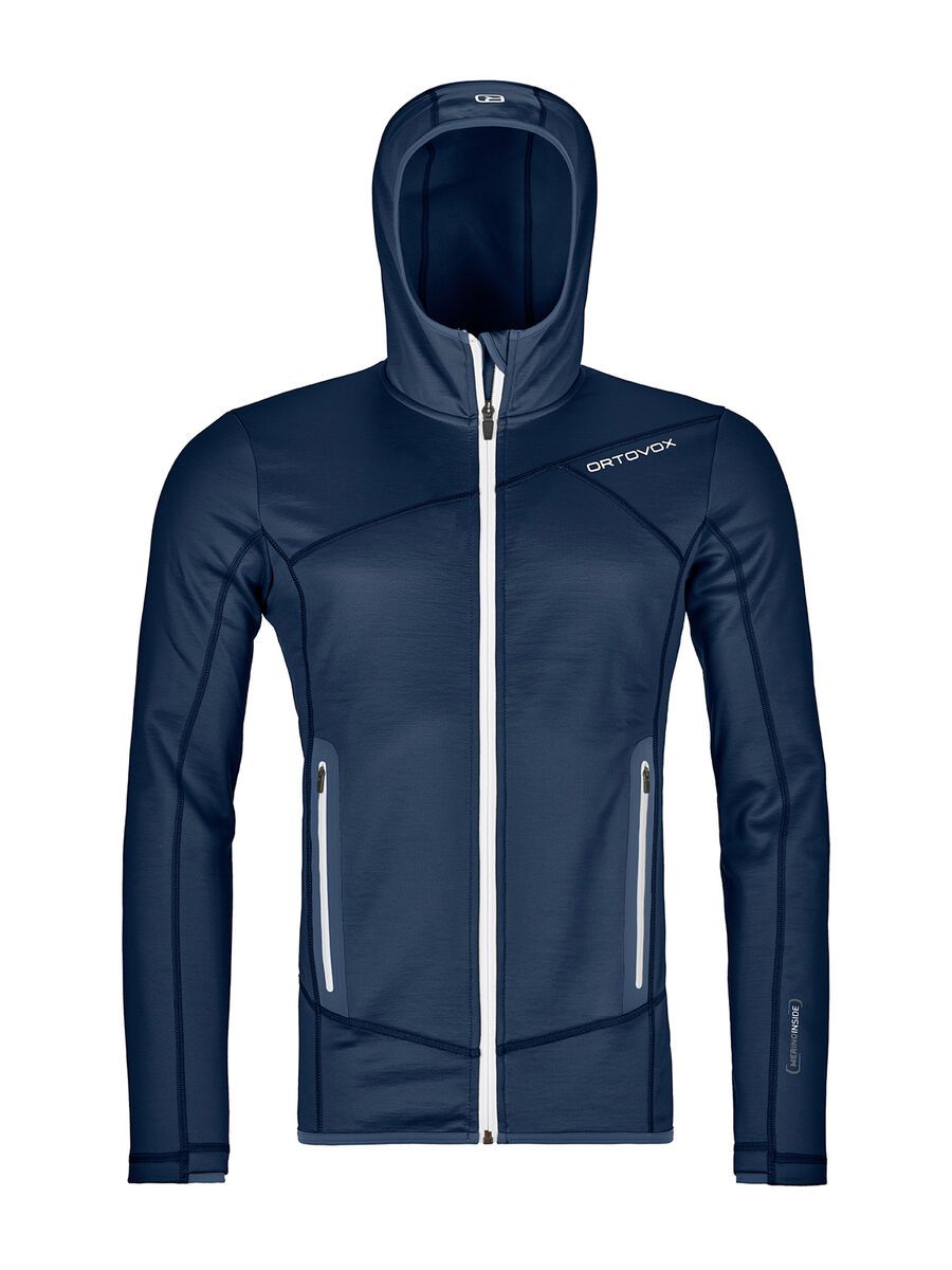Ortovox Merino Fleece Hoody M, dark navy - Bild 1