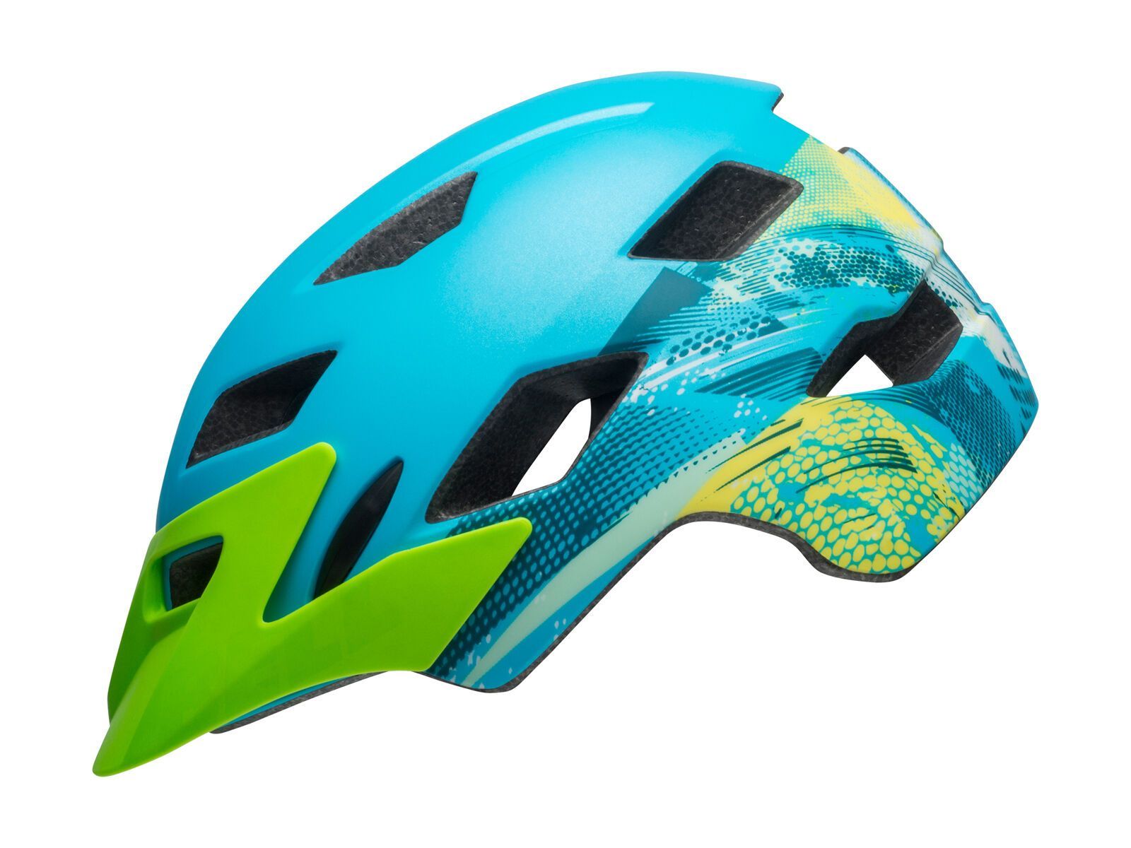Bell Sidetrack Youth, matte blue/bright green - Bild 2