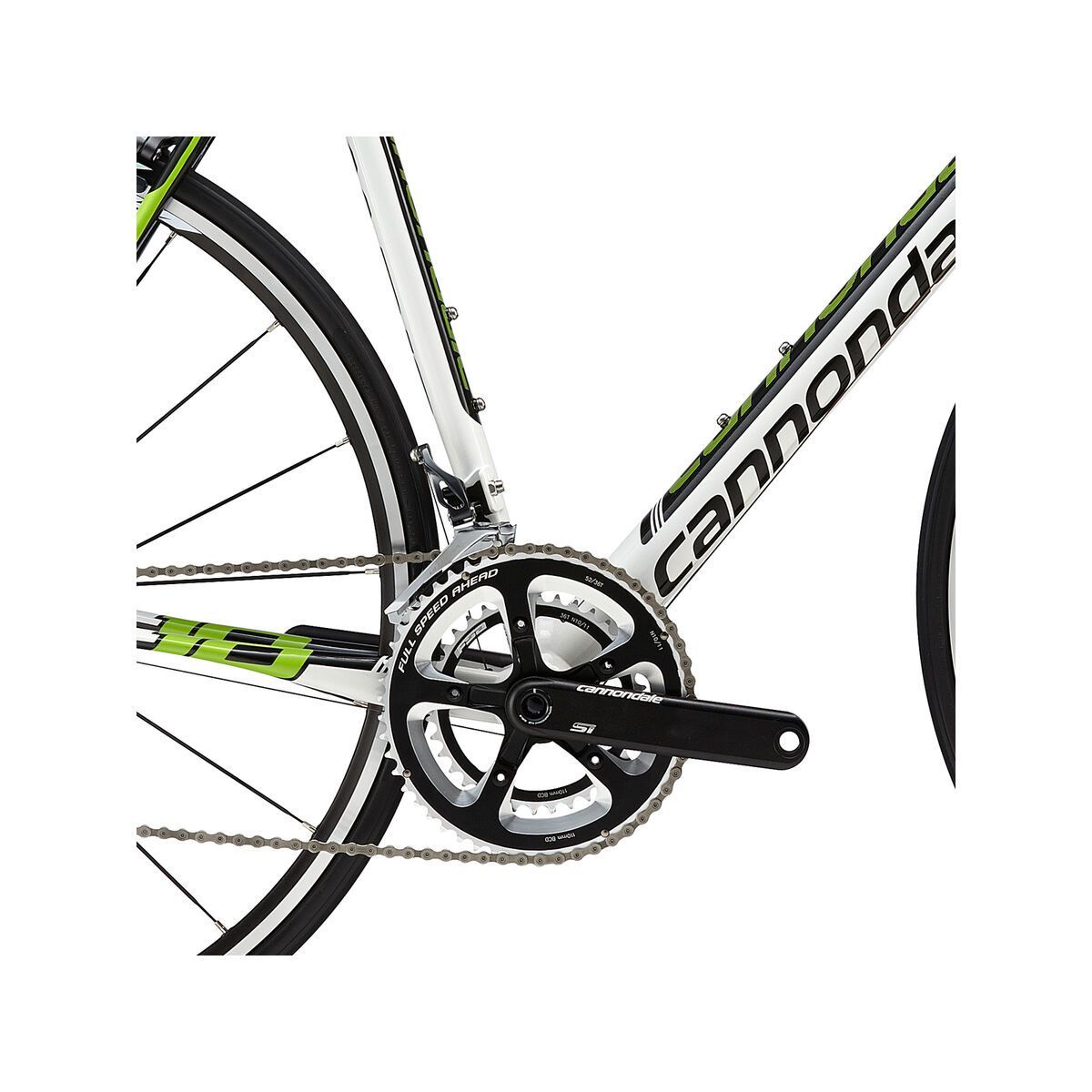 Cannondale CAAD10 3 Ultegra, jet black with berserker green and magnesium white, gloss - Bild 3