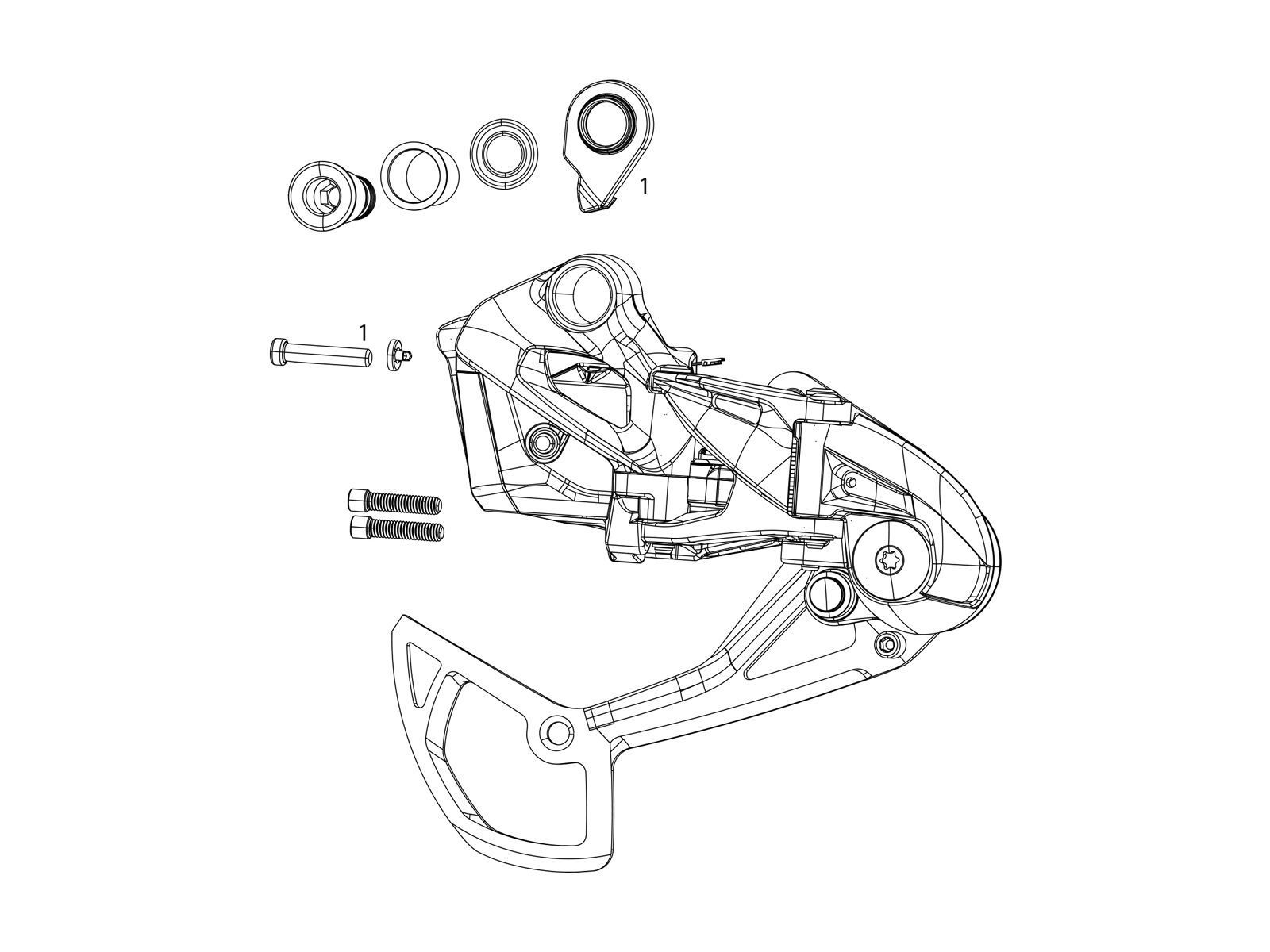 SRAM Schaltwerk Bolt and Screw Kit GX Eagle AXS - Bild 1