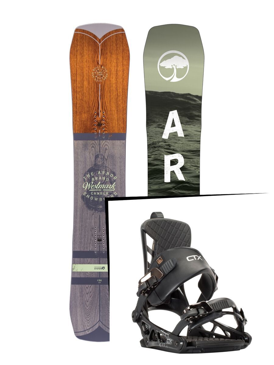 Set: Arbor Westmark Camber 2017 + K2 Cinch CTX (1179782S) - Bild 1