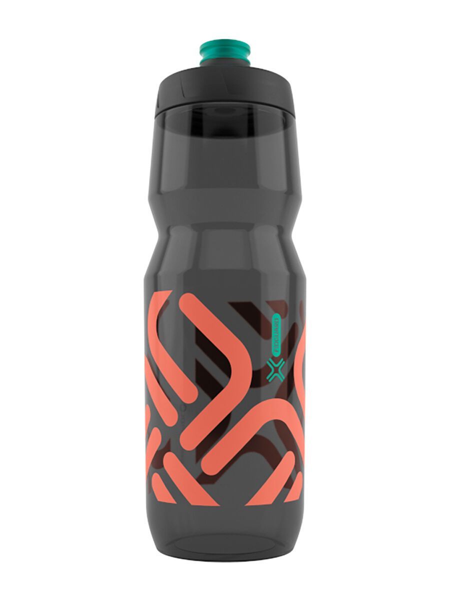 Fidlock Fidguard Bottle 750 Antibacterial, transparent black/coral red - Bild 1