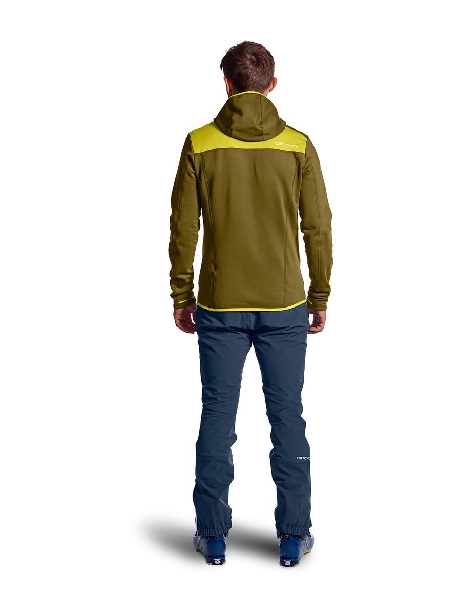 Ortovox Merino Fleece Hoody M, green moss - Bild 5