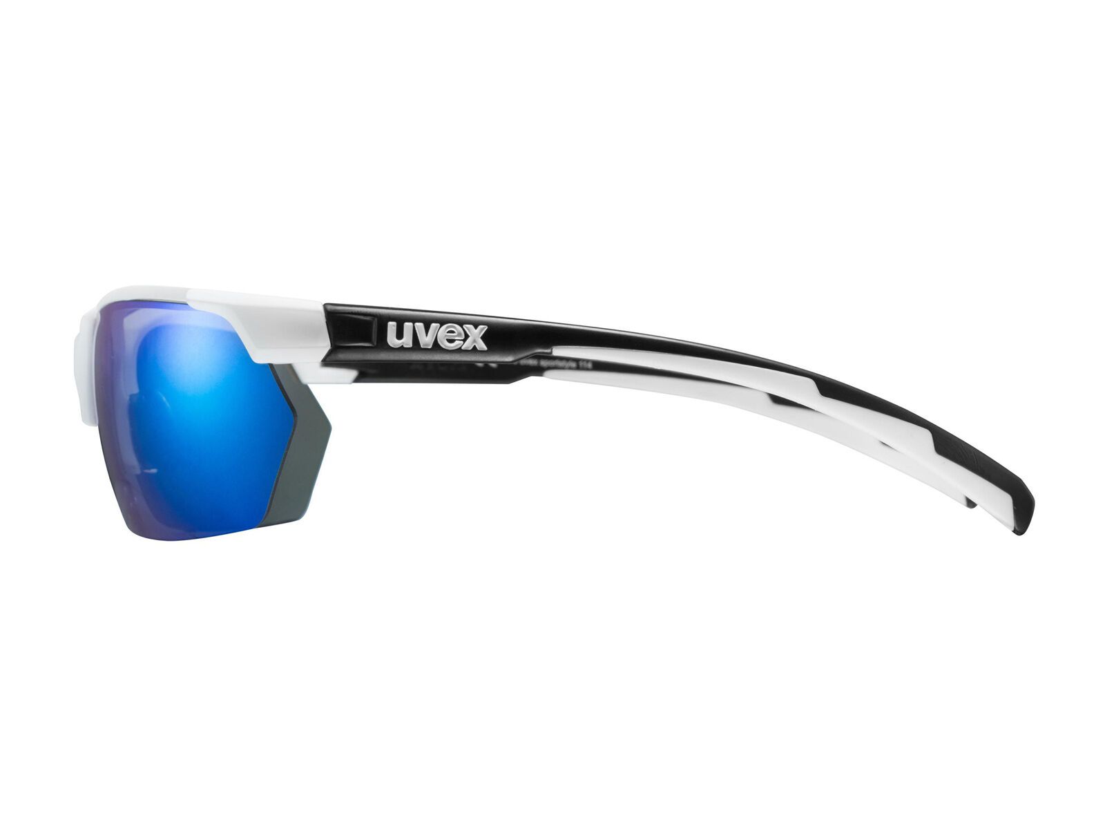 uvex sportstyle 114 inkl. WS, white black mat/Lens: mirror blue - Bild 2