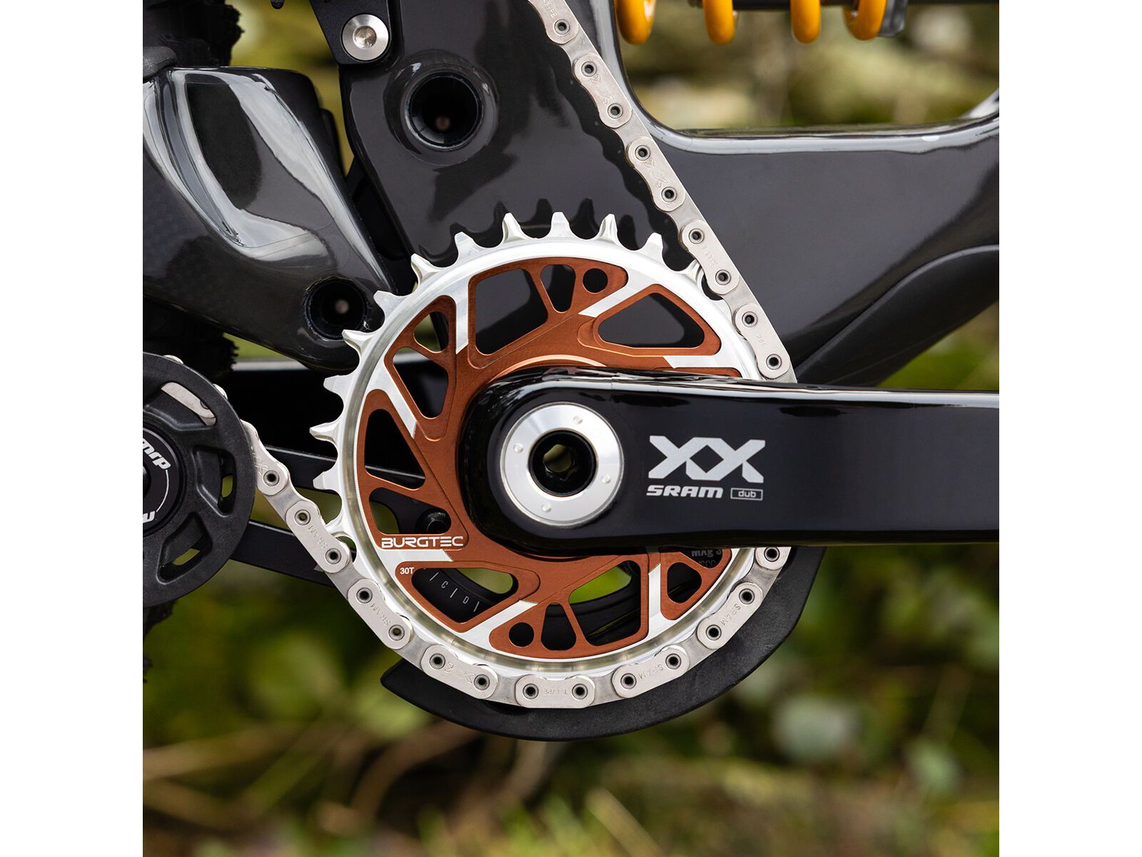Burgtec 3 mm Offset Thick Thin Chainring SRAM 8-Bolt, kash bronze - Bild 17