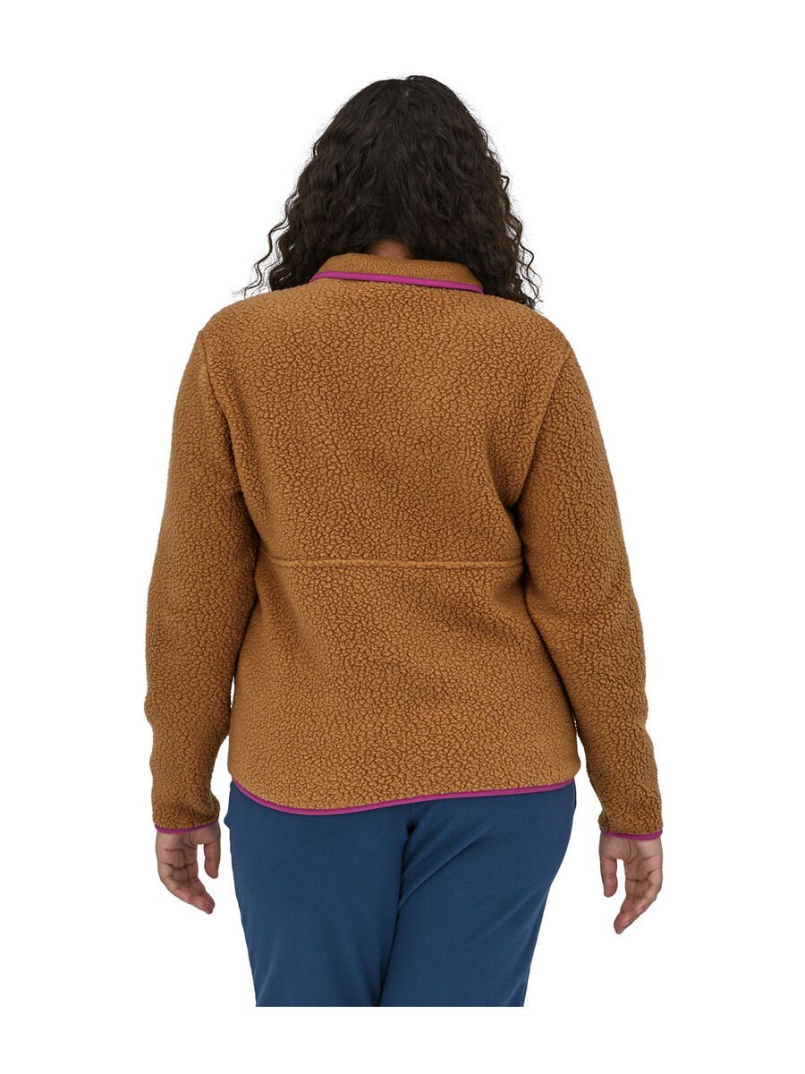 Patagonia Women's Retro Pile Fleece Marsupial, nest brown w/amaranth pink - Bild 3