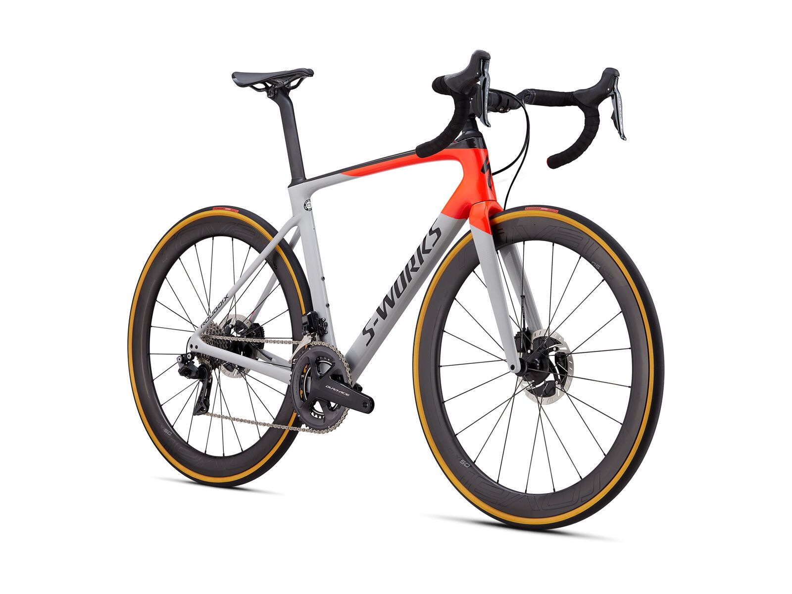 Specialized S-Works Roubaix Shimano Dura Ace Di2, gloss dove gray/rocket red/black - Bild 2