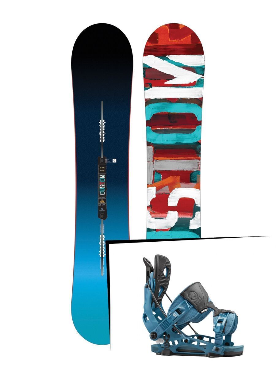 Set: Burton Custom Flying V 2017 + Flow NX2 (1513118S) - Bild 1