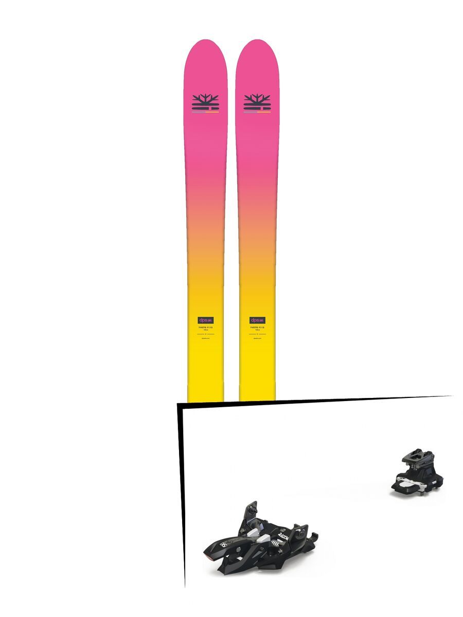 Set: DPS Skis Yvette 112 RP2 Foundation 2018 + Marker Alpinist 9 black/titanium - Bild 1