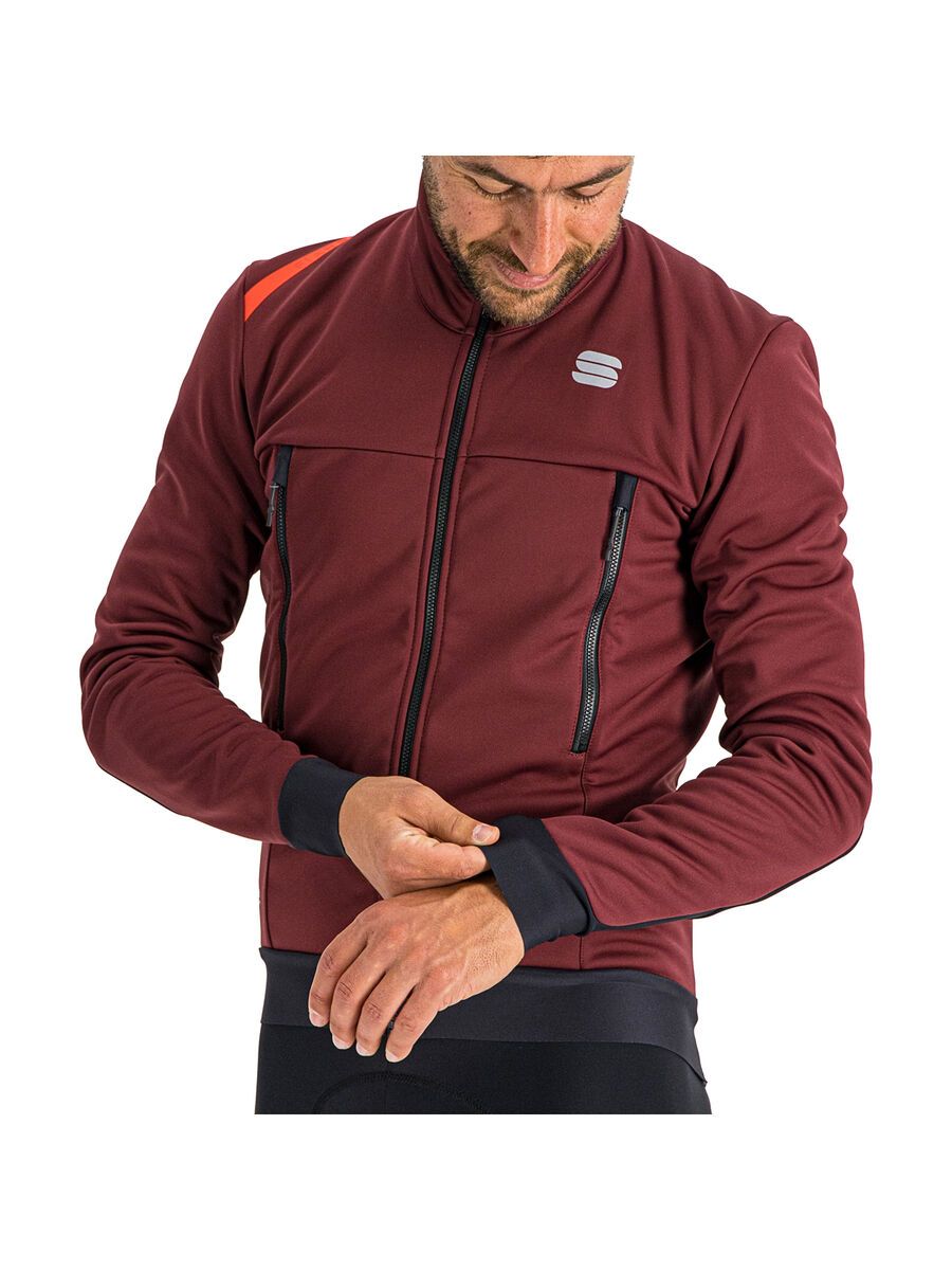 Sportful Fiandre Warm Jacket, red wine - Bild 8