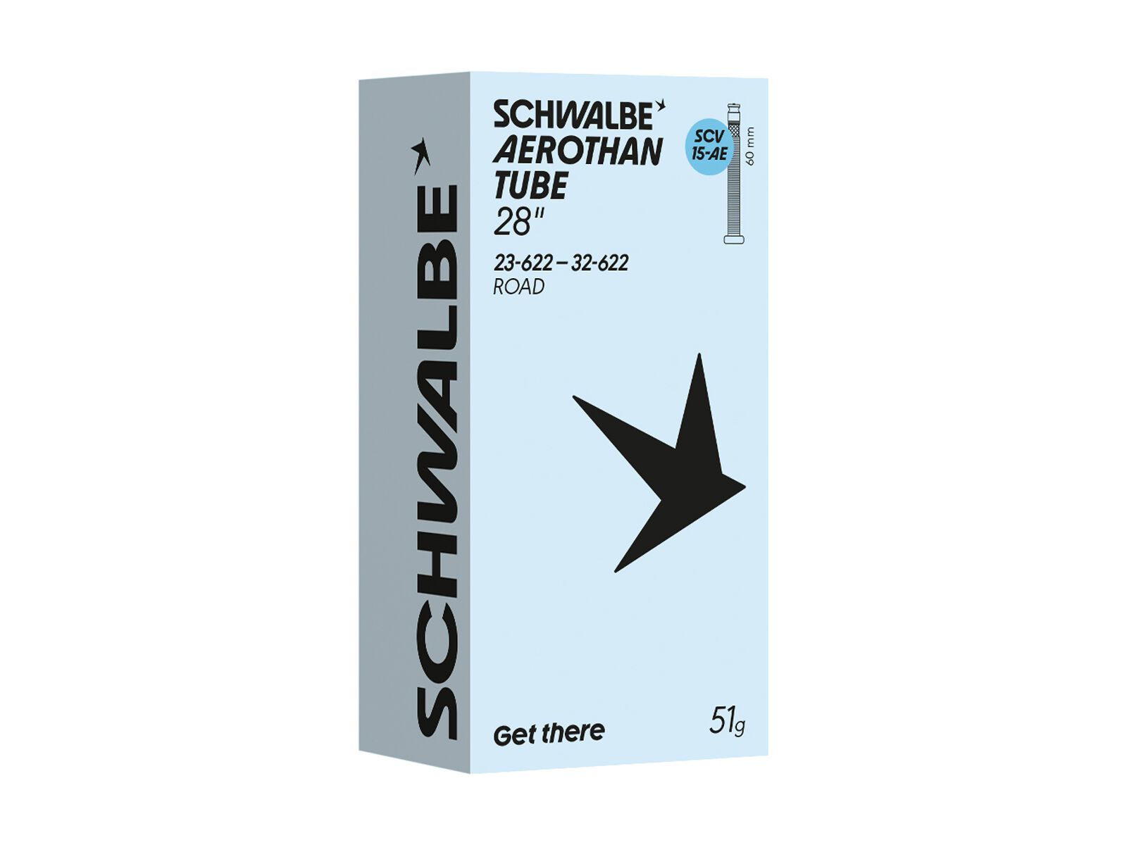 Schwalbe Aerothan Tube SCV 15-AE 28/700C Road - 23/32-622 / 60 mm - Bild 1