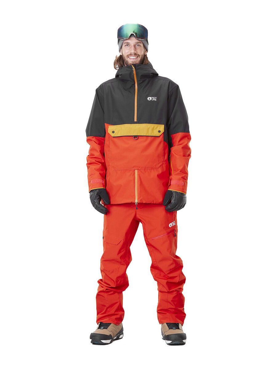 Picture Trifid Jacket, black/pumpkin red - Bild 3