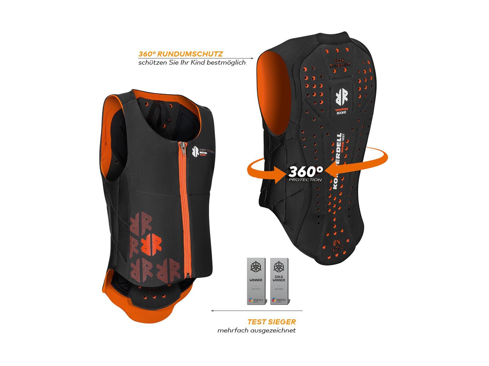 Komperdell Ballistic Vest Junior, black/orange - Bild 4