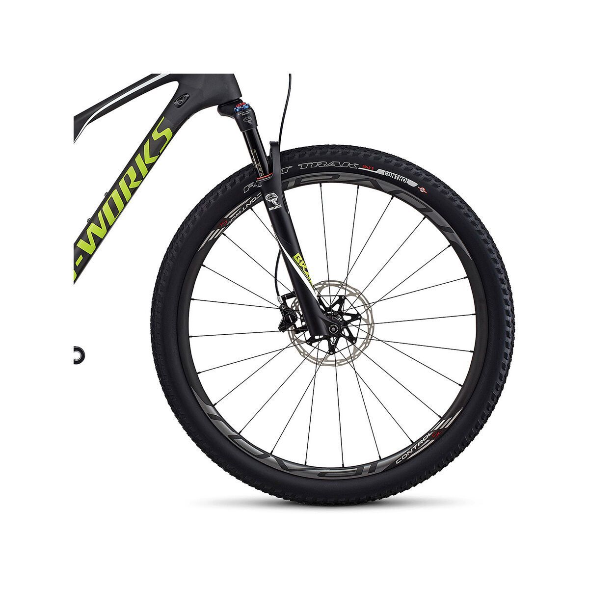Specialized S-Works Epic FSR Carbon World Cup 29, satin gloss carbon/hyper green/white - Bild 2