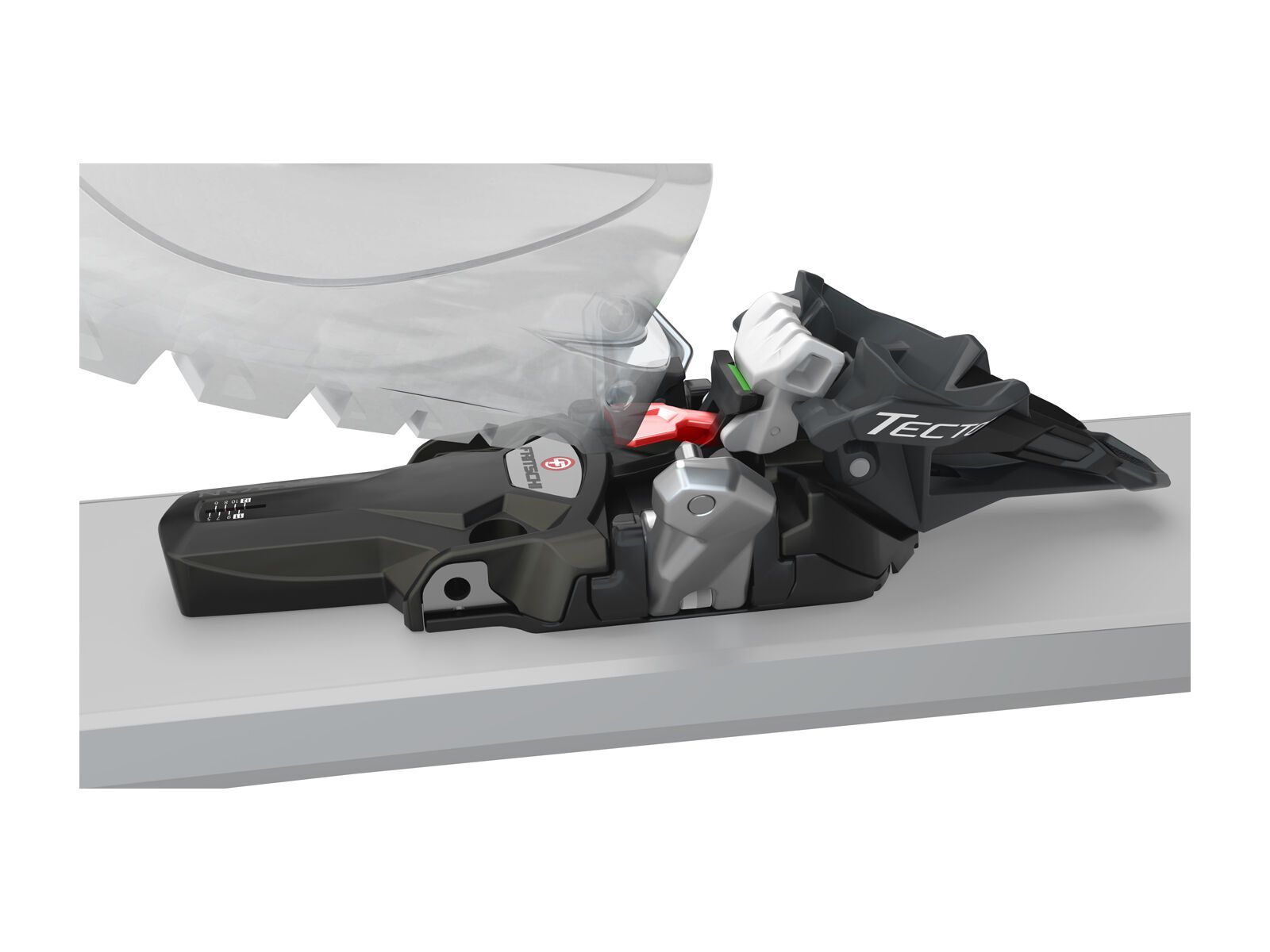 Fritschi Tecton 13 - 100 mm, ice-blue/yellow green/black - Bild 7