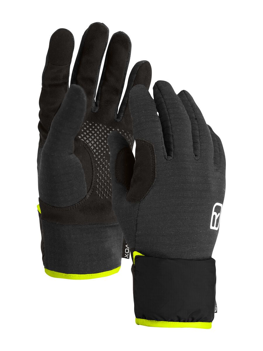 Ortovox Fleece Grid Cover Glove M, black raven - Bild 1