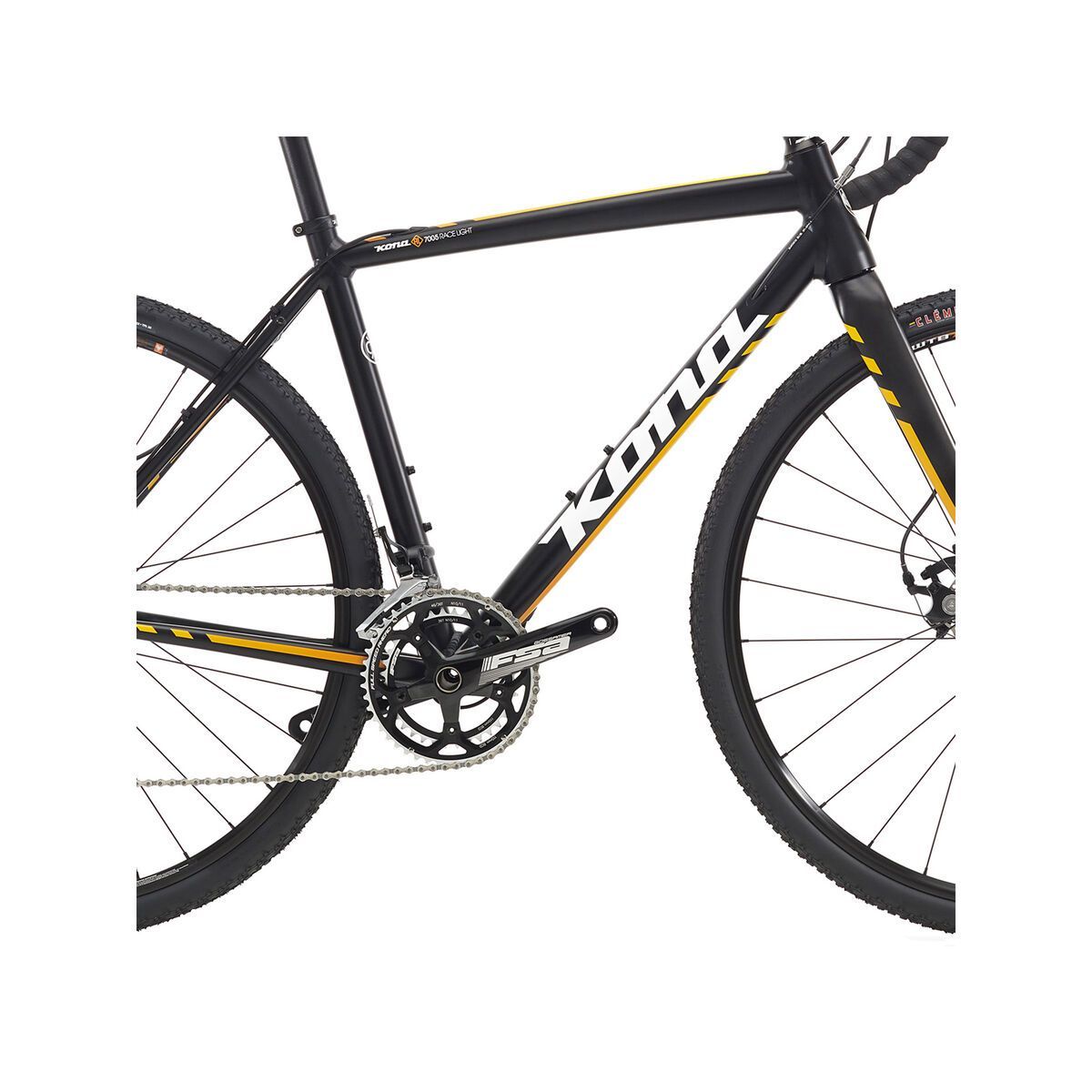 Kona Jake the Snake, matt black w/ white & yellow-orange fade decals - Bild 3