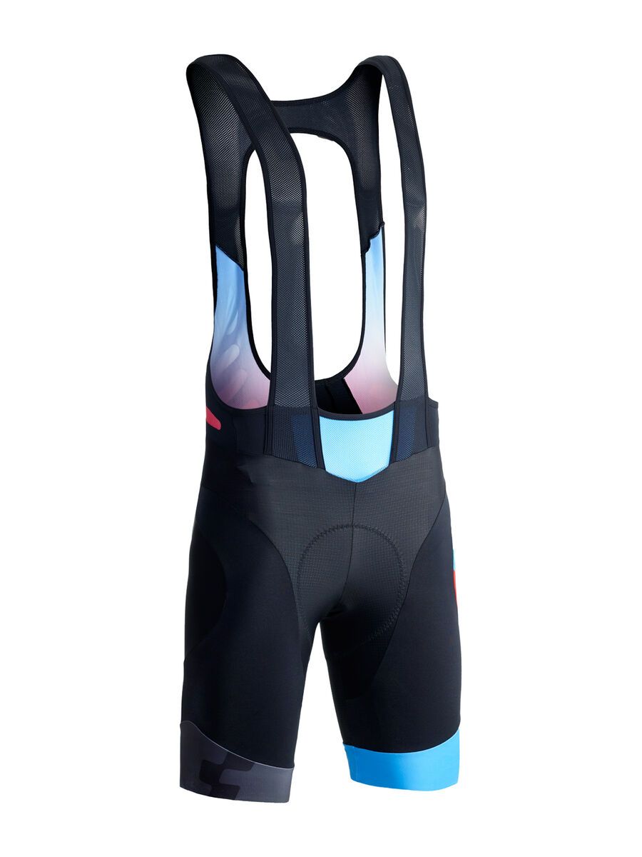 Cube Black Zero Trägerhose kurz, black´n´flashred´n´blue - Bild 1