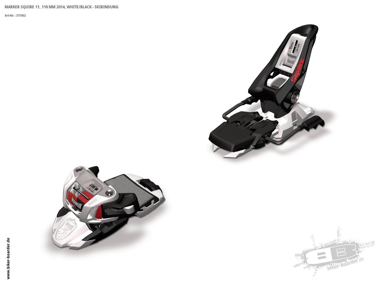 K2 SKI Set: Domain 2014 + Marker Squire 11 - Bild 3