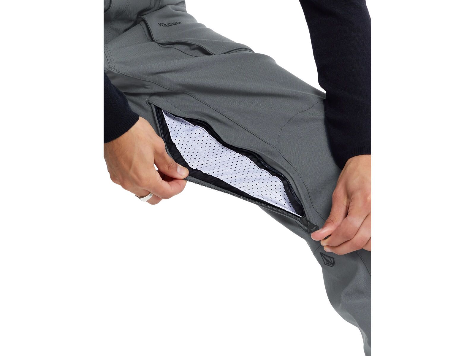 Volcom Roan Bib Overall, dark grey - Bild 7