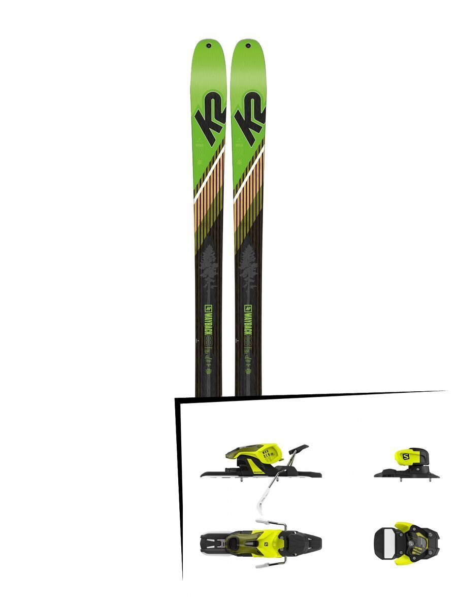 Set: K2 SKI Wayback 88 2019 + Salomon Warden 11 yellow/black - Bild 1
