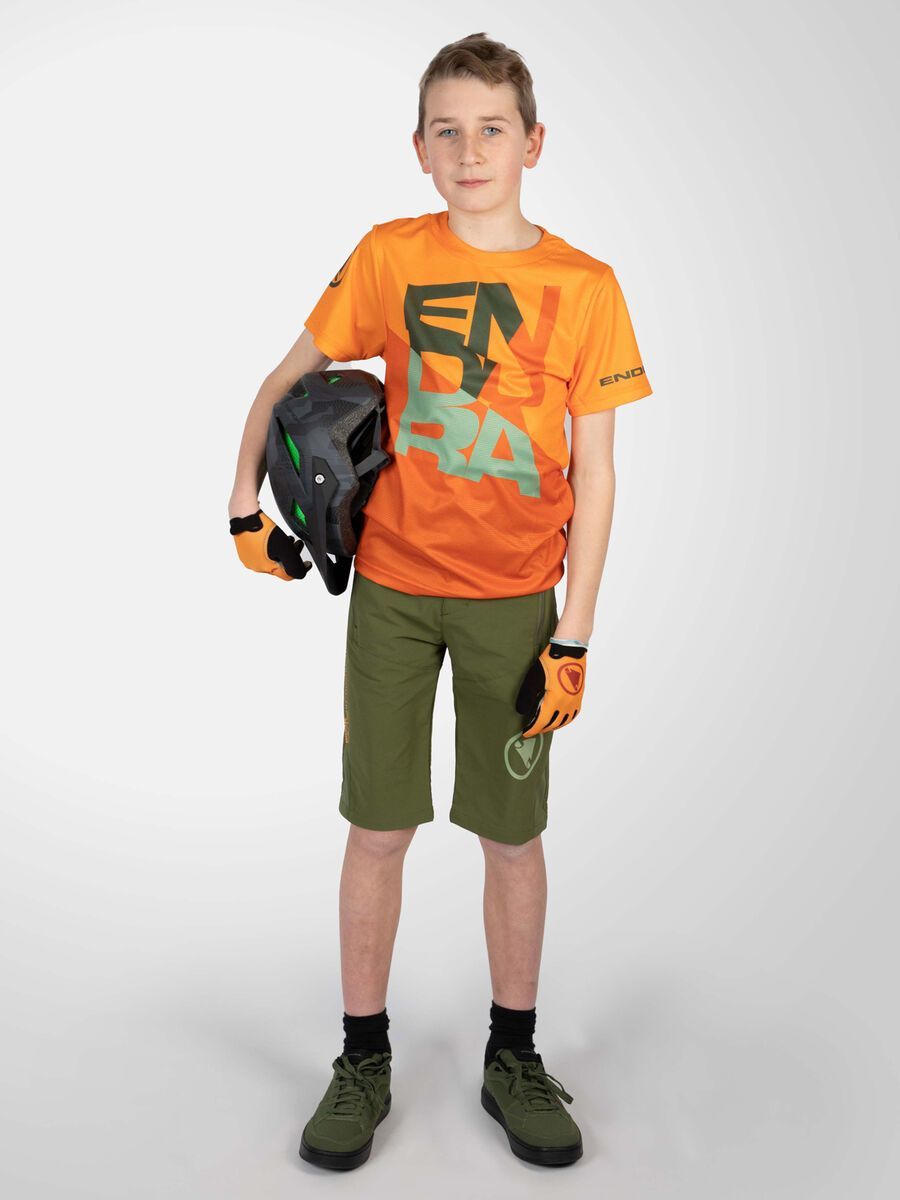 Endura Kinder SingleTrack Core T-Shirt, mandarine - Bild 8