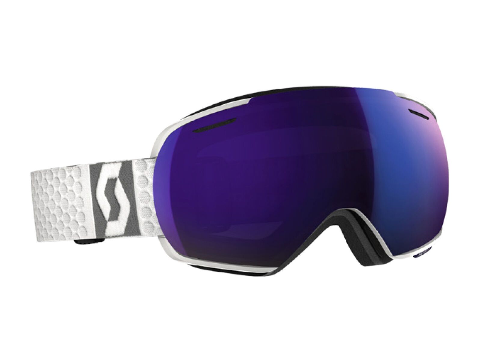 Scott Linx inkl. Wechselscheibe, white/Lens: solar blue chrome - Bild 1