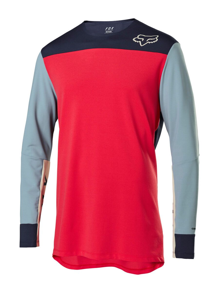 Fox Defend Delta LS Jersey, bright red - Bild 1