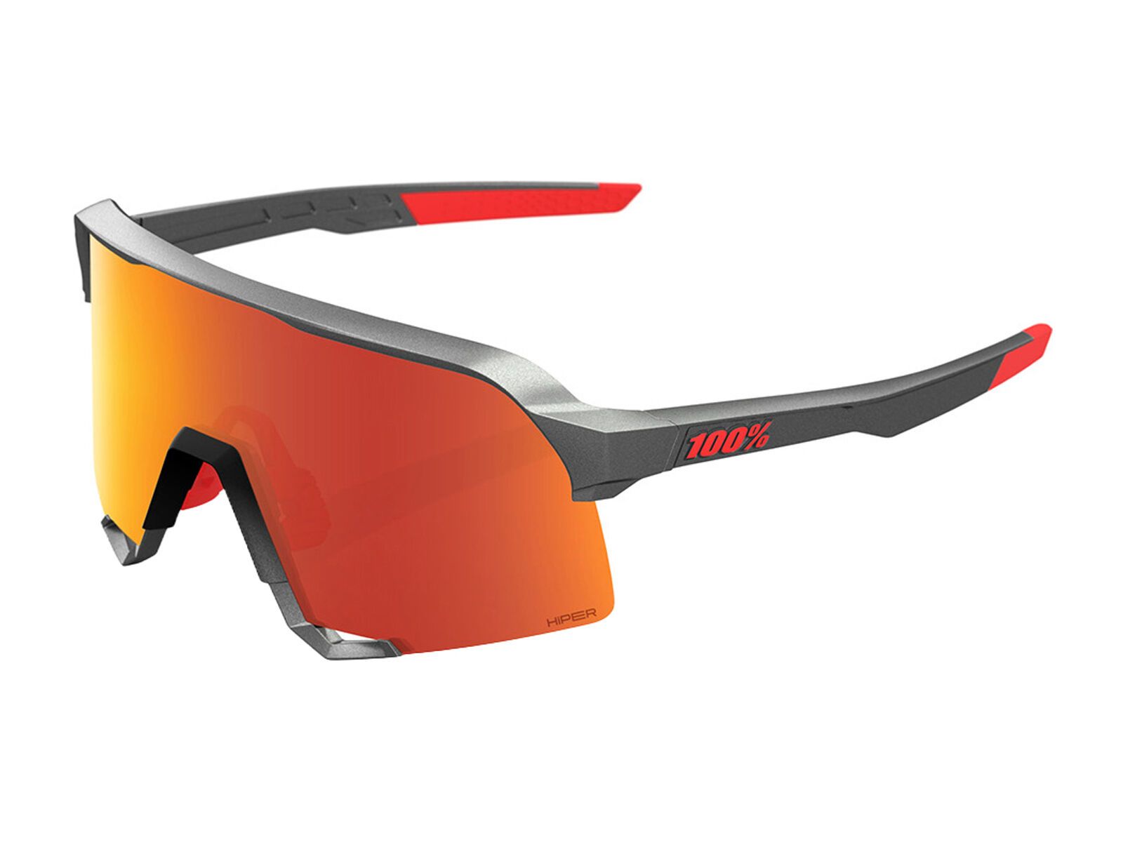 100% S3, HiPER Red Mirror / matte gunmetal - Bild 1