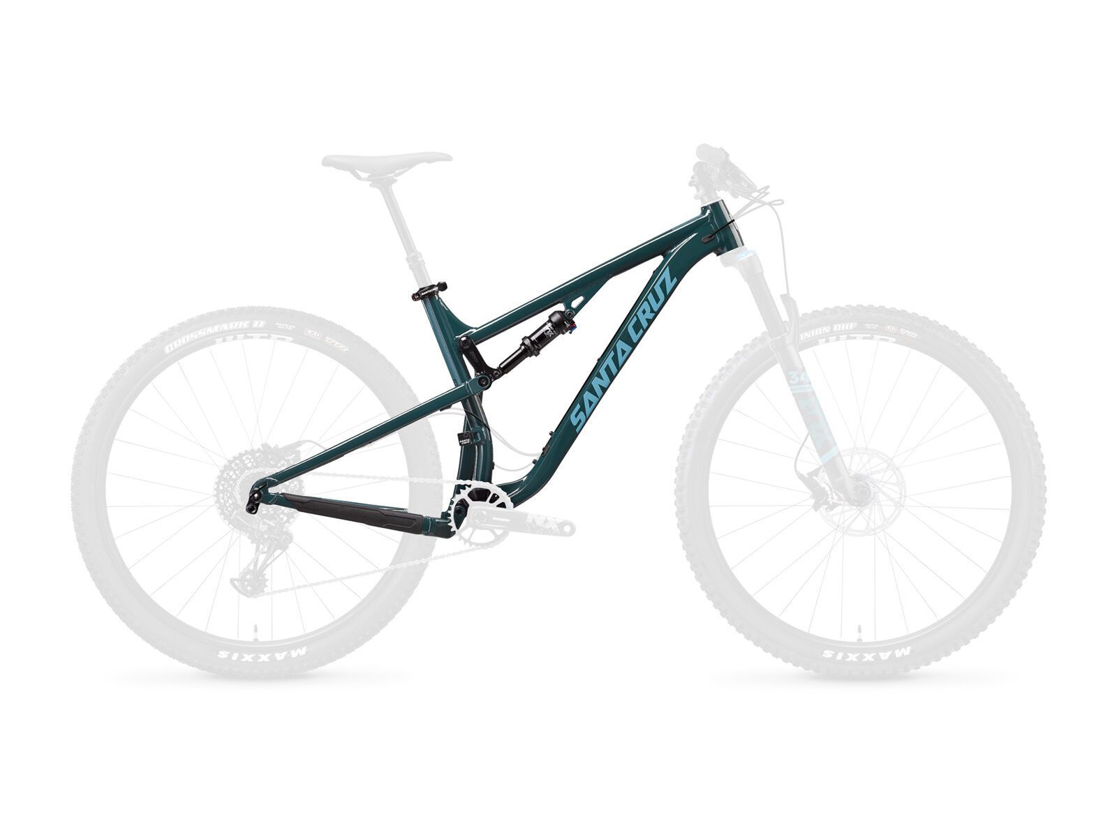 Santa Cruz Tallboy AL Frameset, forest green and baby blue - Bild 1