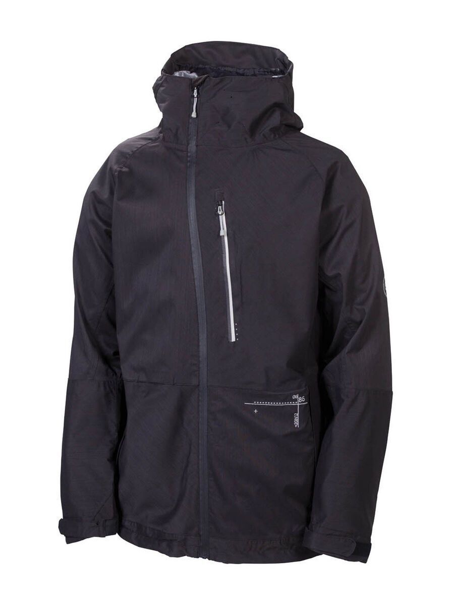 686 Plexus Hydra Thermagraph Jacket, Black Slub - Bild 1