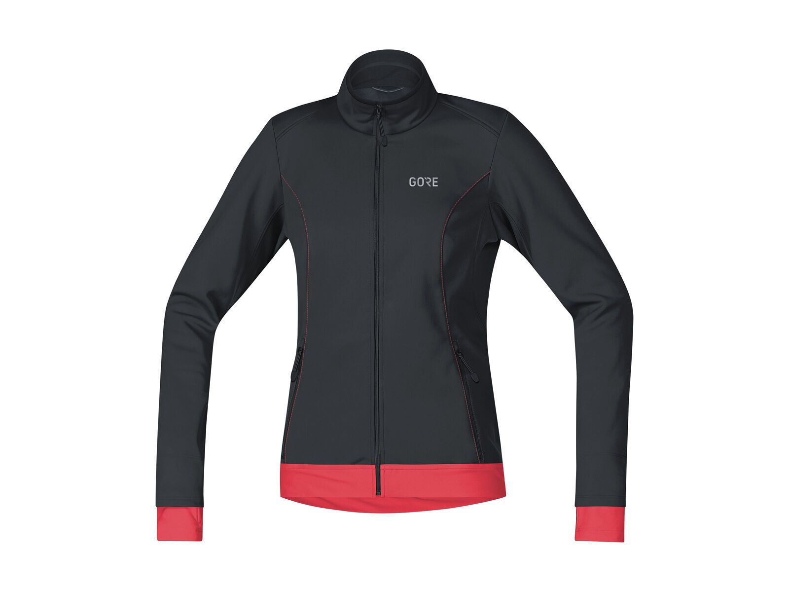 GOREWEAR C3 Damen Gore Windstopper Thermo Jacke, black/hibiscus pink - Bild 1