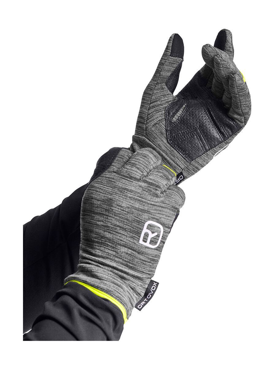 Ortovox Fleece Light Glove M, black steel blend - Bild 2