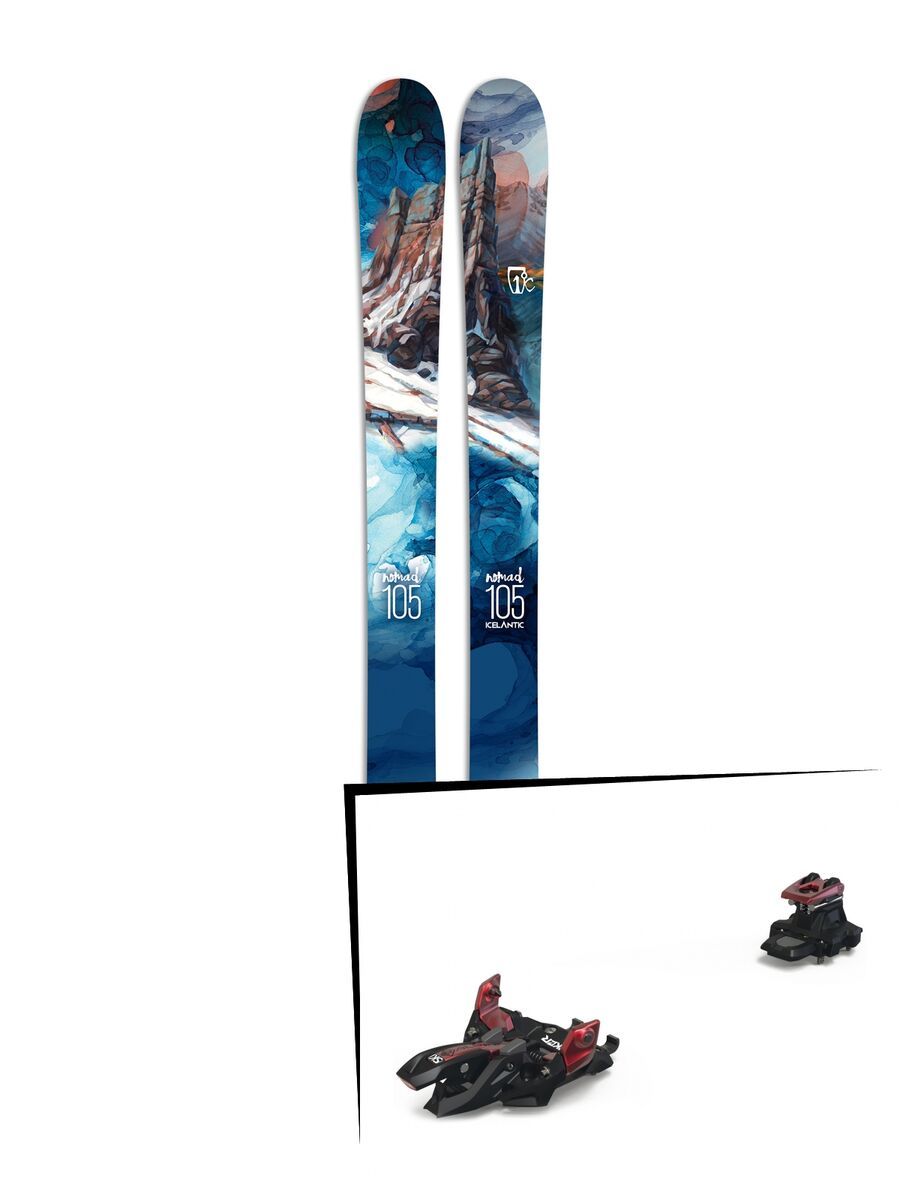 Set: Icelantic Nomad 105 2017 + Marker Alpinist 12 (2319300) - Bild 1