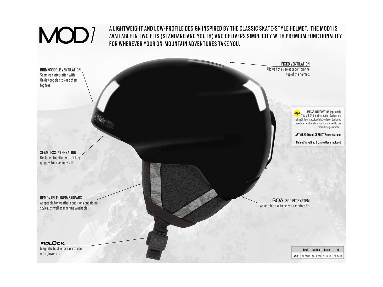 Oakley Mod1 MIPS, sandbech black - Bild 5