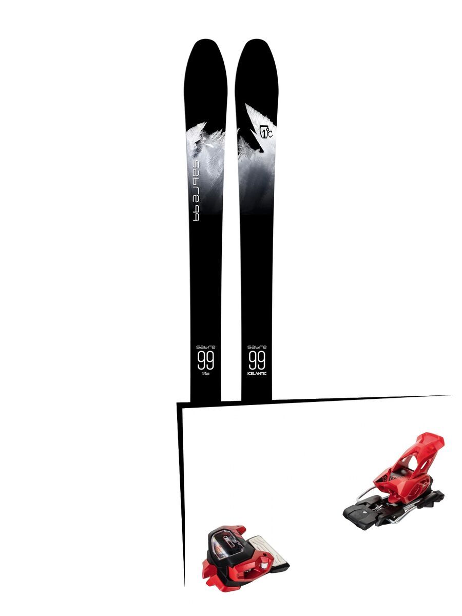 Set: Icelantic Sabre 99 2018 + Tyrolia Attack² 13 GW red - Bild 1