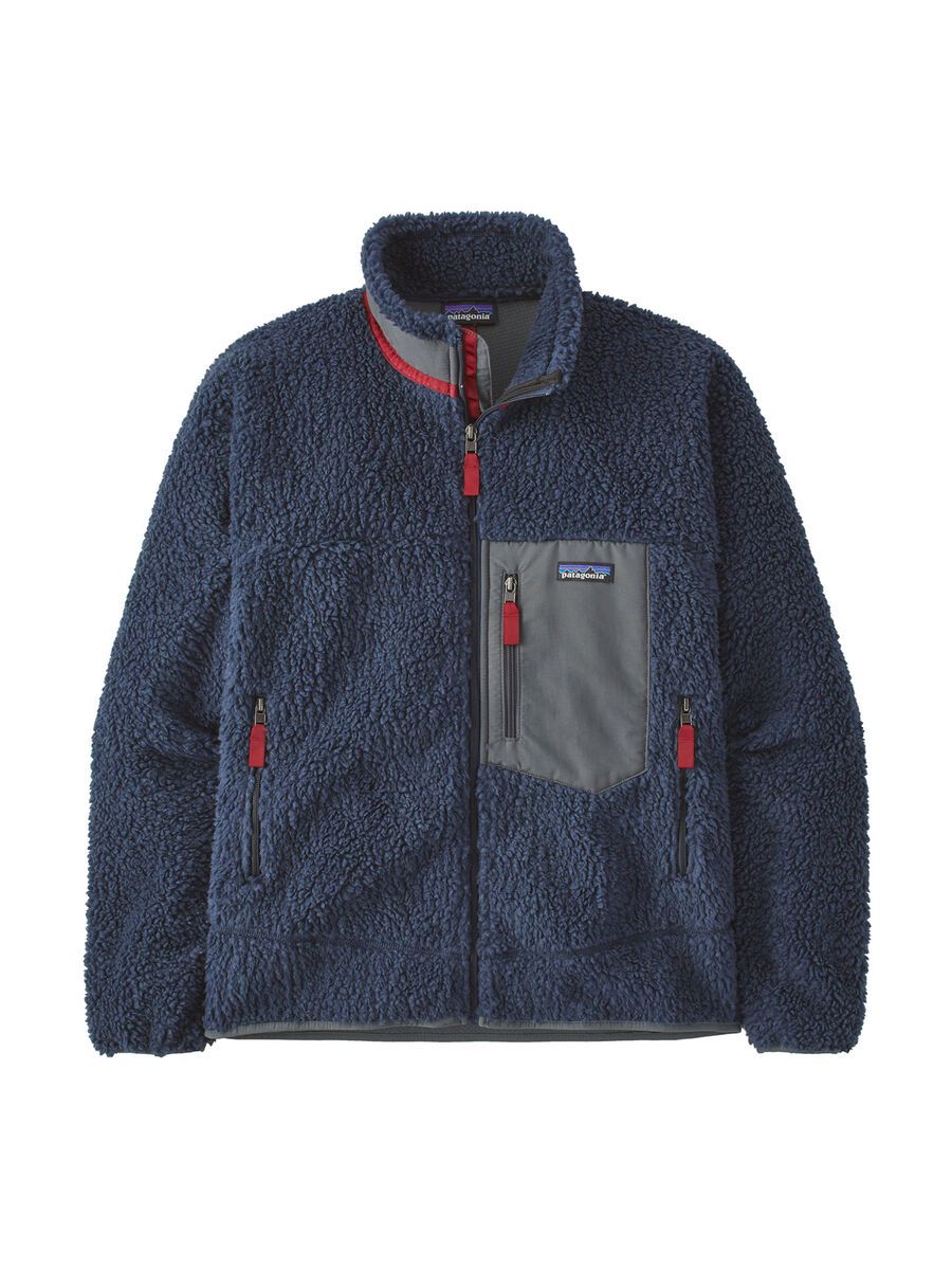 Patagonia Men's Classic Retro-X Fleece Jacket, new navy w/wax red - Bild 1