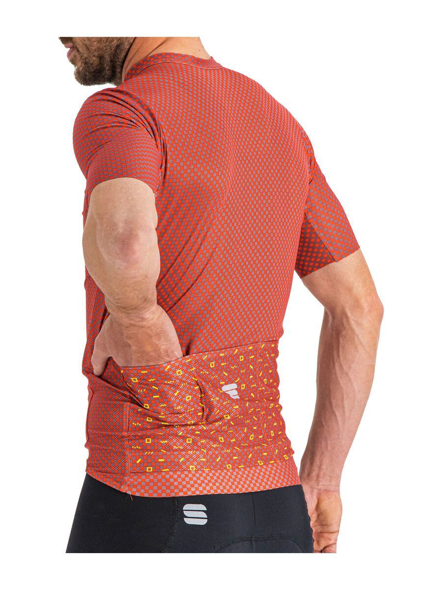 Sportful Checkmate Jersey, chili red mauve - Bild 4