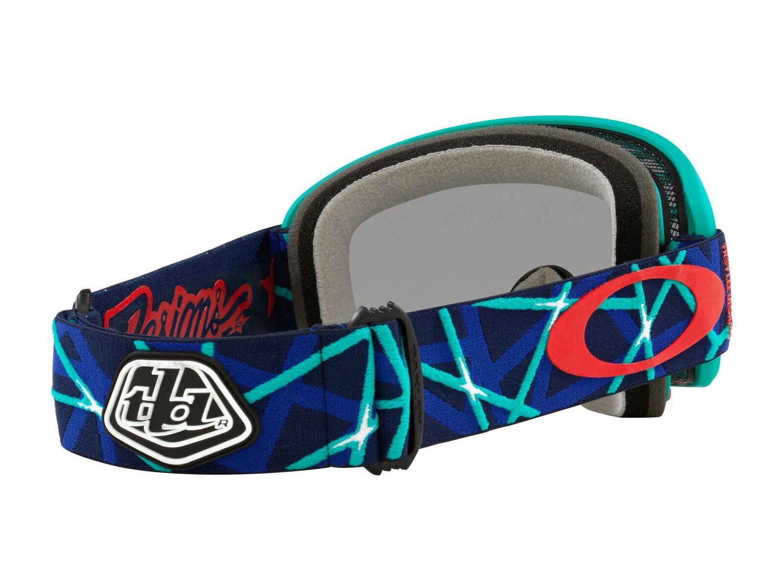 Oakley O Frame 2.0 Pro MTB Troy Lee Designs - Black Ice Iridium, blue webstar - Bild 7