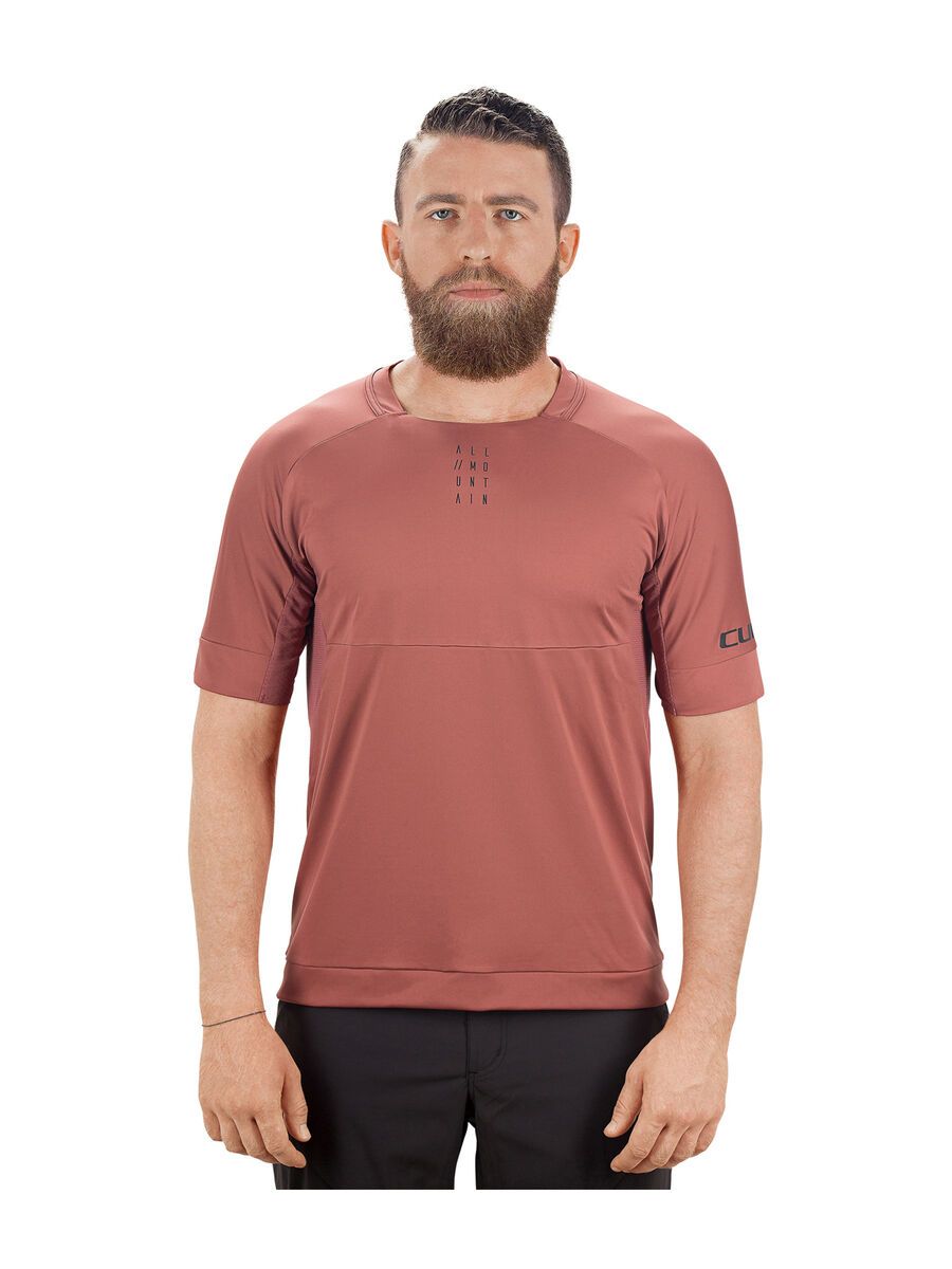 Cube AM Rundhalstrikot kurzarm, marsala - Bild 3