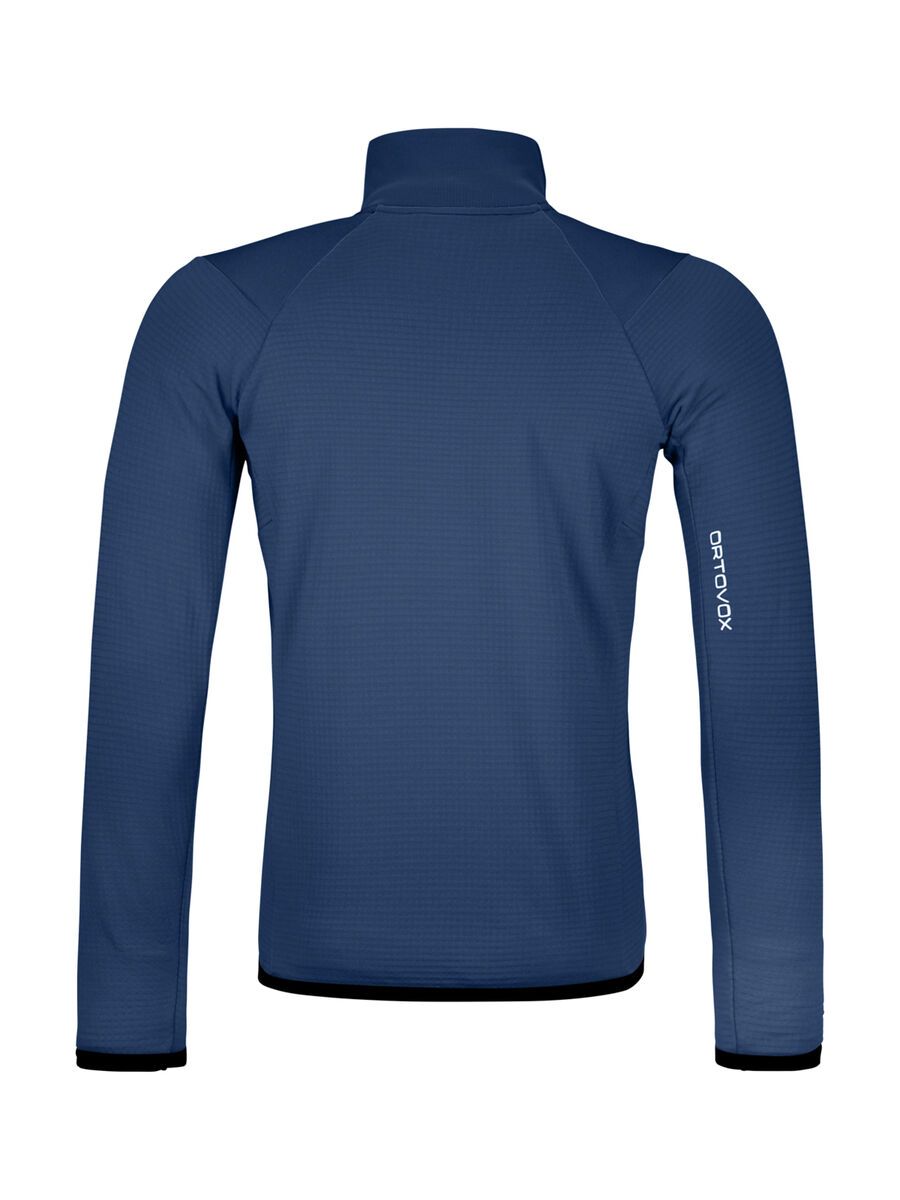 Ortovox Merino Fleece Grid Jacket M, blue nunatak - Bild 2