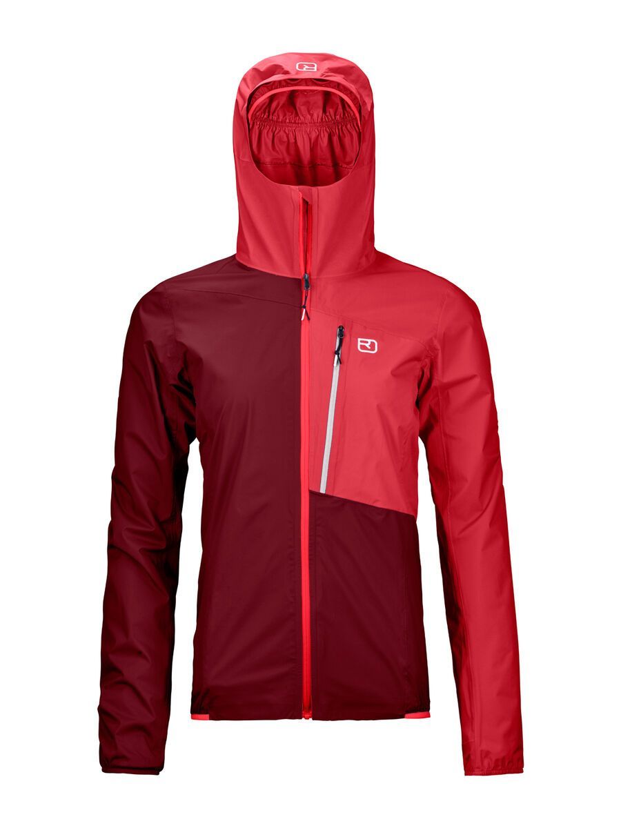 Ortovox Merino Hardshell Light 2.5l Civetta Jacket W, dark blood - Bild 1