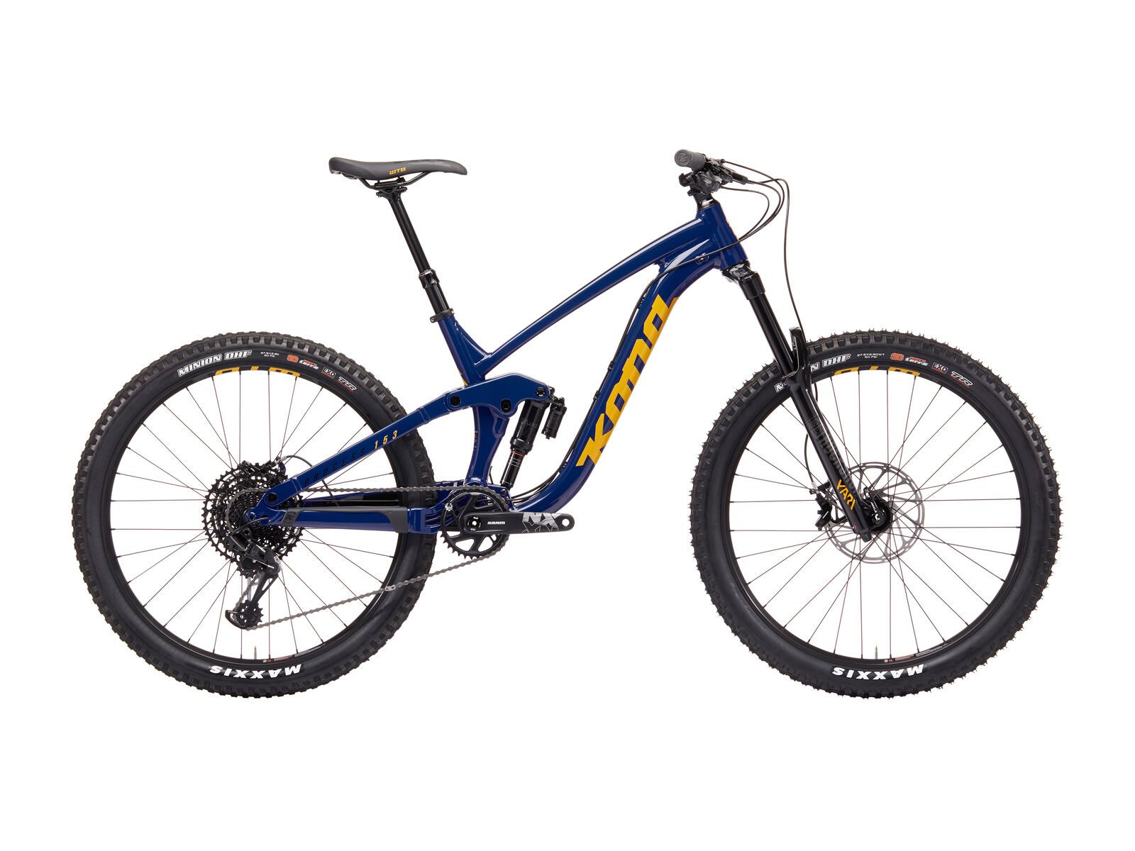 Kona Process 153 DL 27.5, gloss sapphire blue w/ yellow & black decals - Bild 1